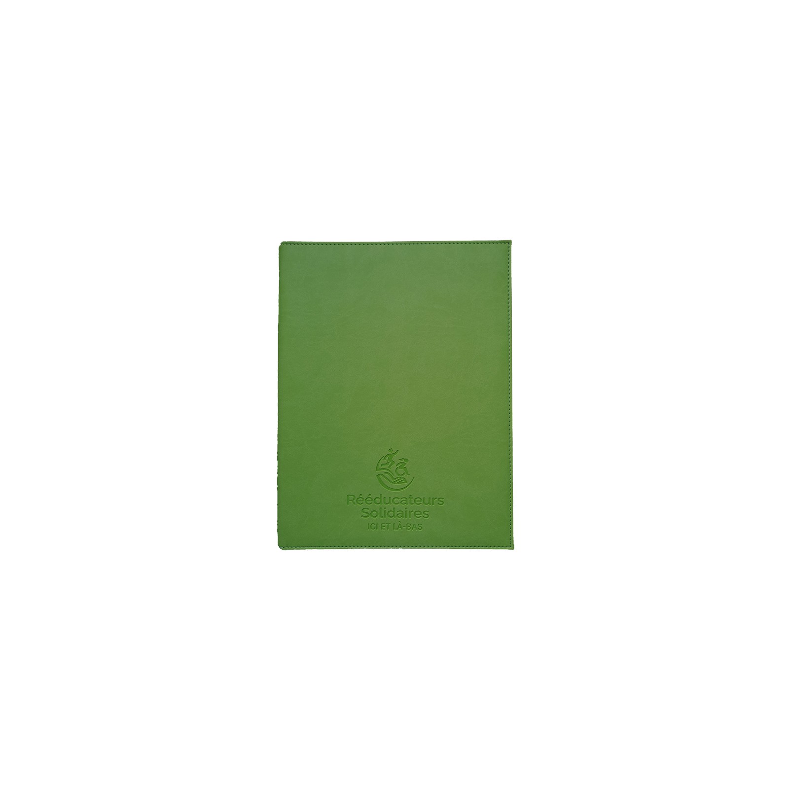 couverture verte pour agenda professionnel