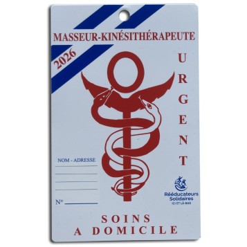 caducée Rééducateurs Solidaires 2026 face avant