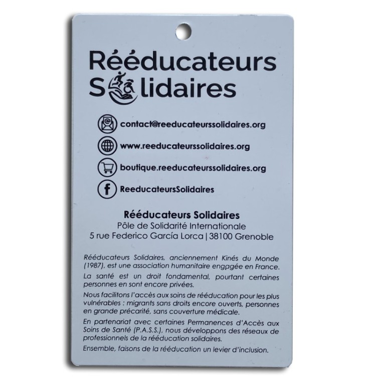 caducée Rééducateurs Solidaires 2026 face arrière