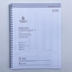 première page intérieure personnalisée de l'agenda professionnel