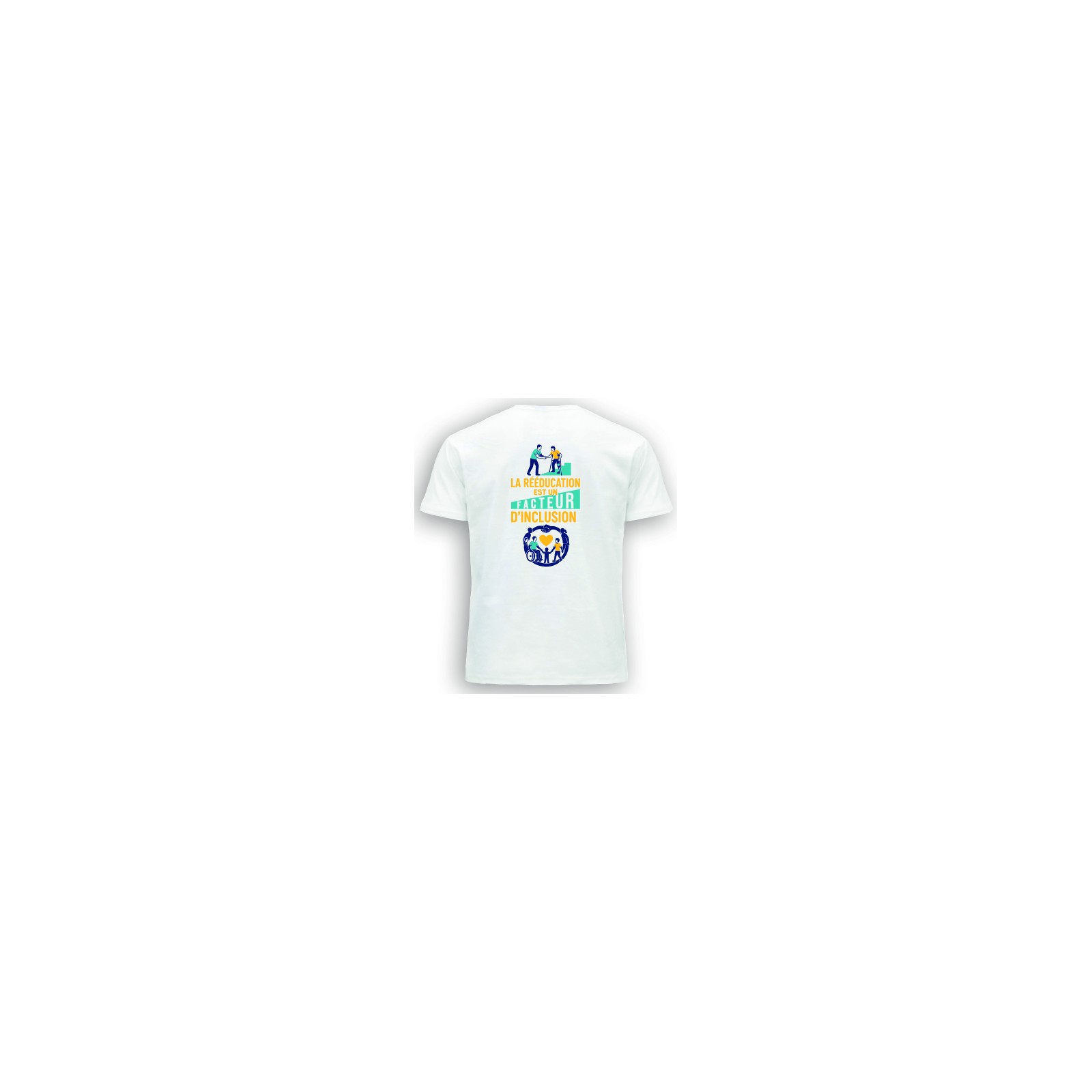 prototype tee-shirt Homme coton blanc, dos