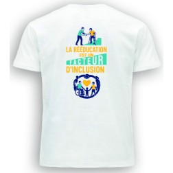 prototype tee-shirt Homme coton blanc, dos