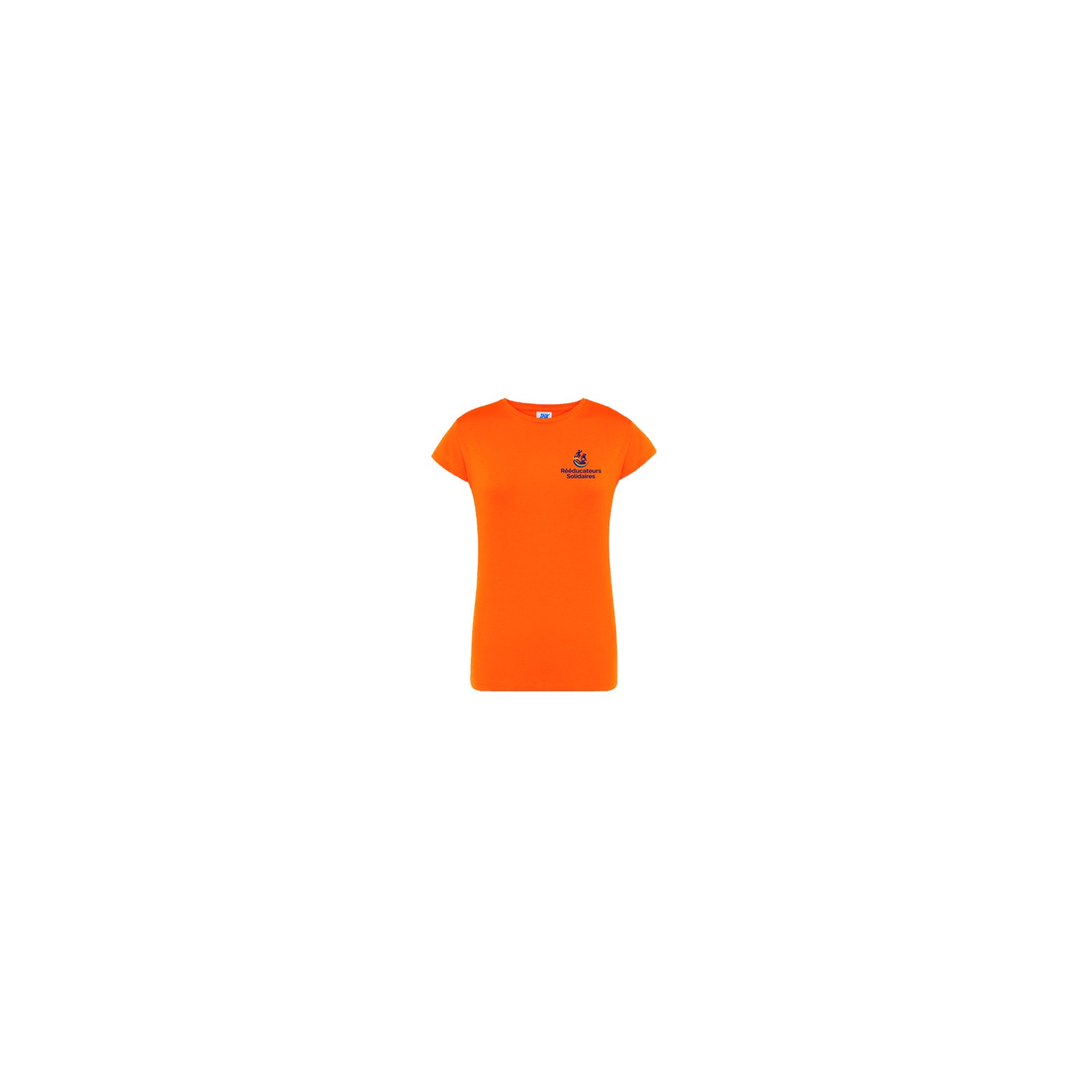 prototype tee-shirt femme coton orange, face avant