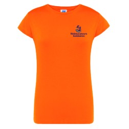 prototype tee-shirt femme coton orange, face avant