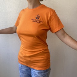 Tee-shirt Femme coton orange, face avant