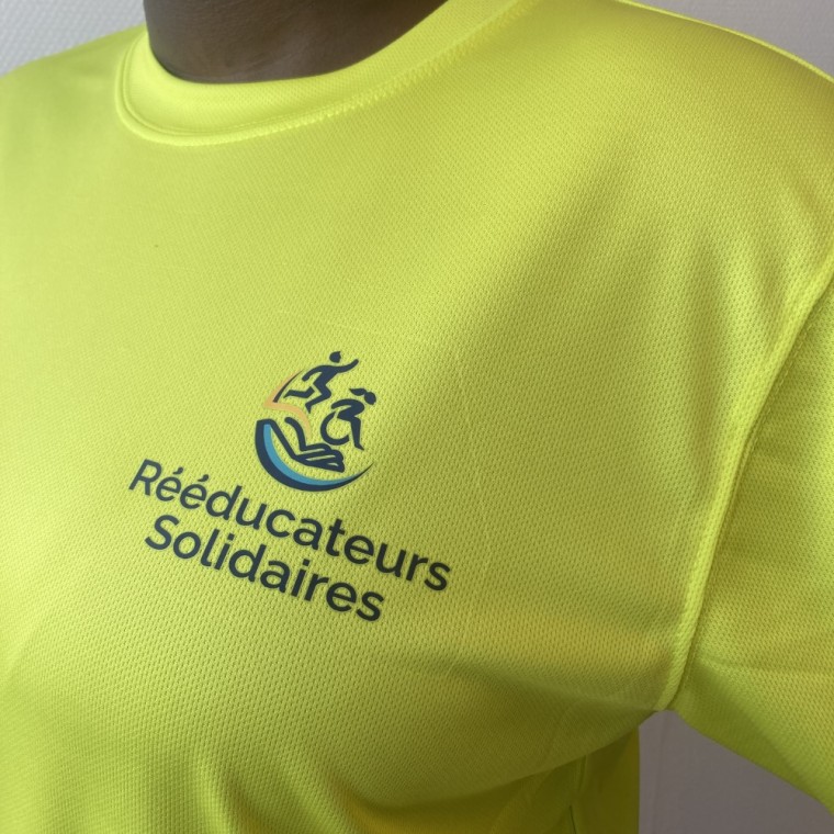 Tee-shirt Homme respirant citrus, marquage cœur logo R.S.