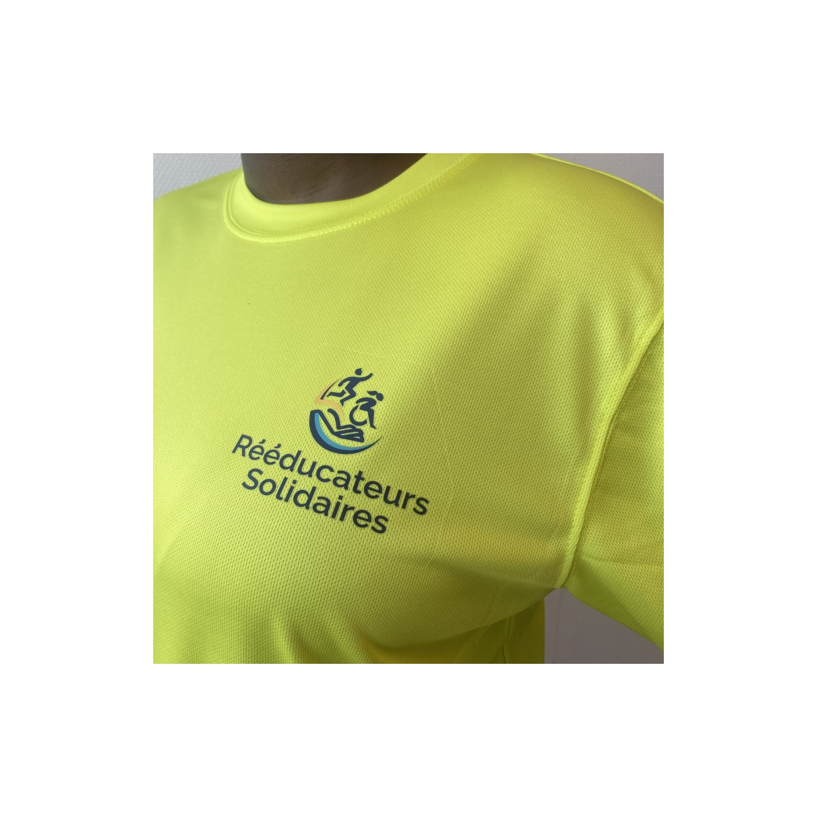 Tee-shirt Homme respirant citrus, marquage cœur logo R.S.