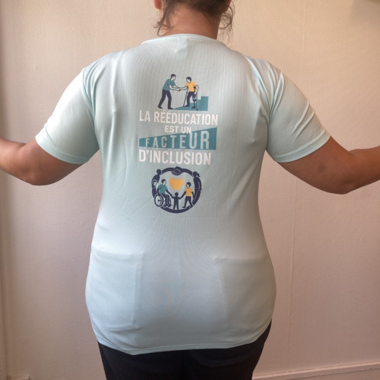 Tee-shirt Femme respirant menthe, dos.