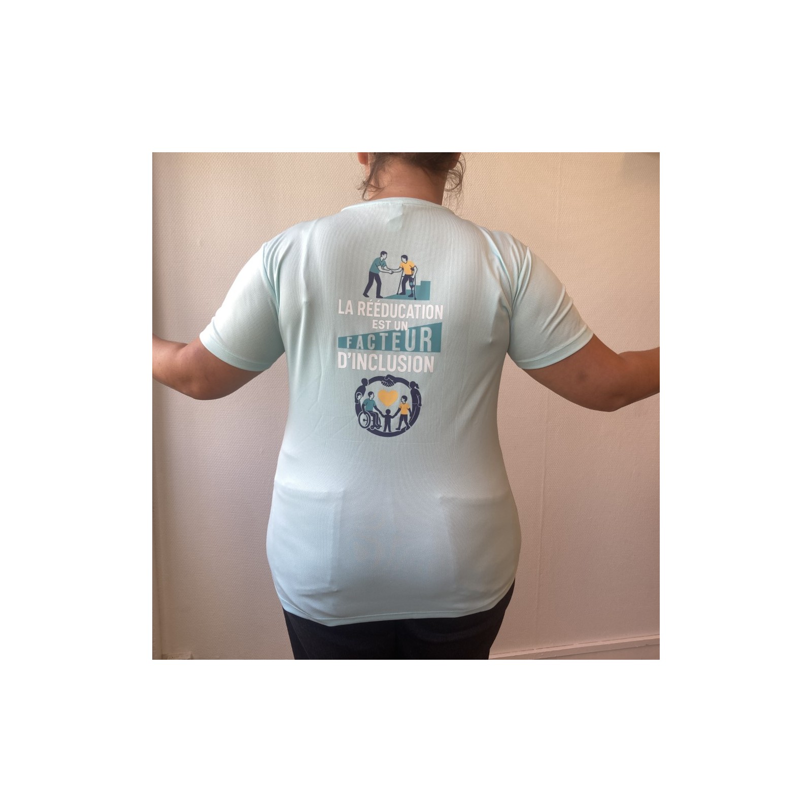 Tee-shirt Femme respirant menthe, dos.