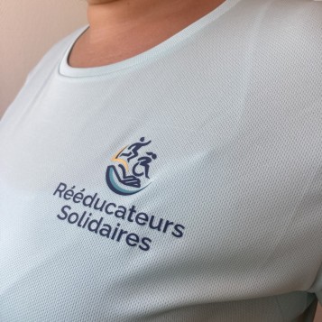 Tee-shirt Femme respirant menthe, marquage cœur logo R.S.